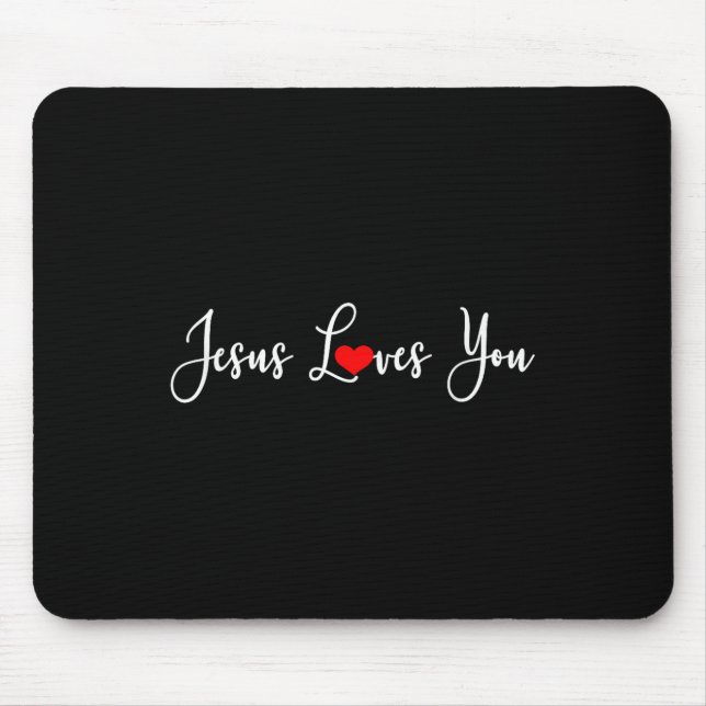 Mousepad Jesus Te Ama - Cristão Religioso (Frente)