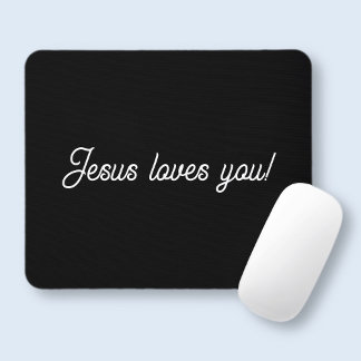 Mousepad Jesus te ama! | escrevendo Legal moderno da escrit