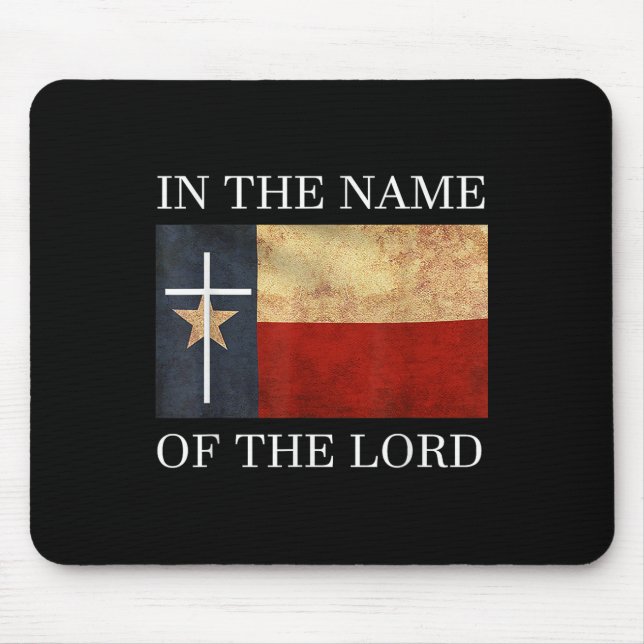Mousepad Jesus Texas Cristão  (Frente)