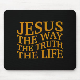 Mousepad Jesus The Way-true life Christian Toddler Deus Bro