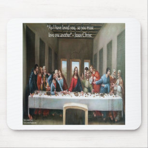 Mousepad Jesus @ Última Ceia "Amem-se uns aos outros" Citaç