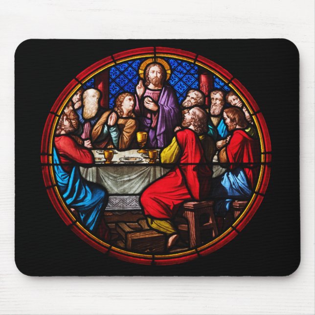 Mousepad Jesus, última refeição com seus discípulos (Frente)