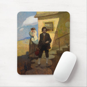Mousepad Jim Hawkins sai de casa por Newell Convers Wyeth