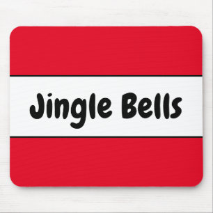Mousepad JINGLE BELLS Brilhante Vermelho Cor-de-rosa