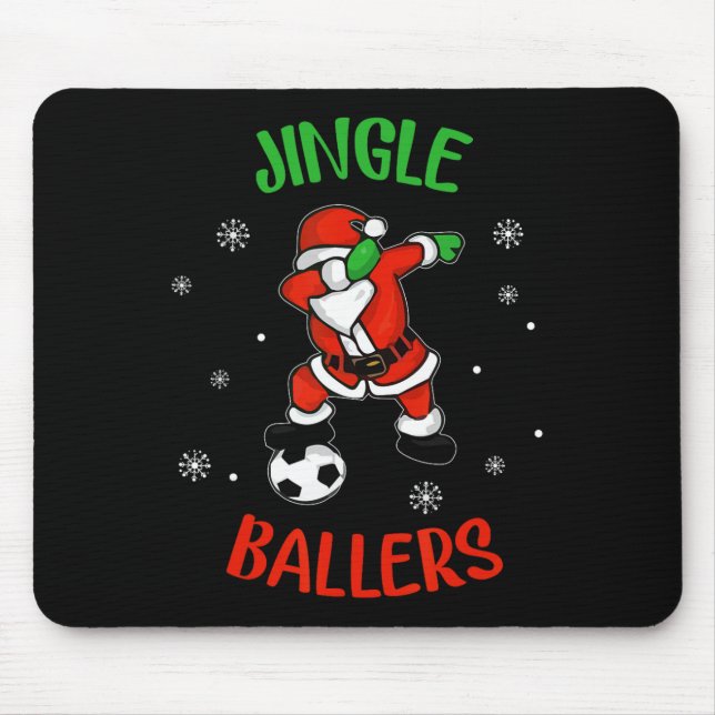 Mousepad Jingle Llers Futebol De Natal Pé De Papai Noel (Frente)