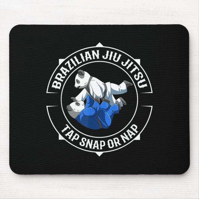 Mousepad Jiu Jitsu Panda - Vamos Rolando (Frente)