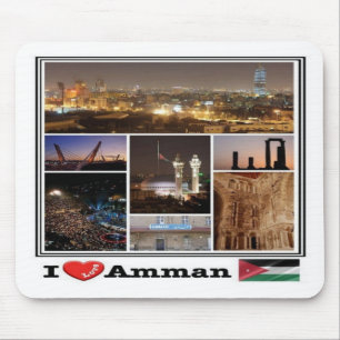 Mousepad JO Jordan - Amã - Eu amo mosaico -