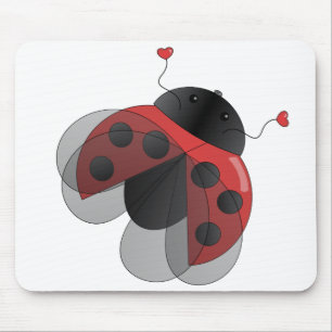 Mousepad Joaninha com asas de Opern