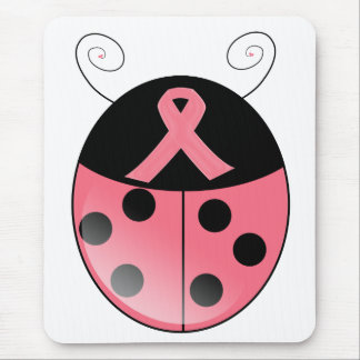 Mousepad Joaninha cor-de-rosa