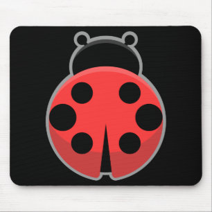 Mousepad Joaninha de Kawaii