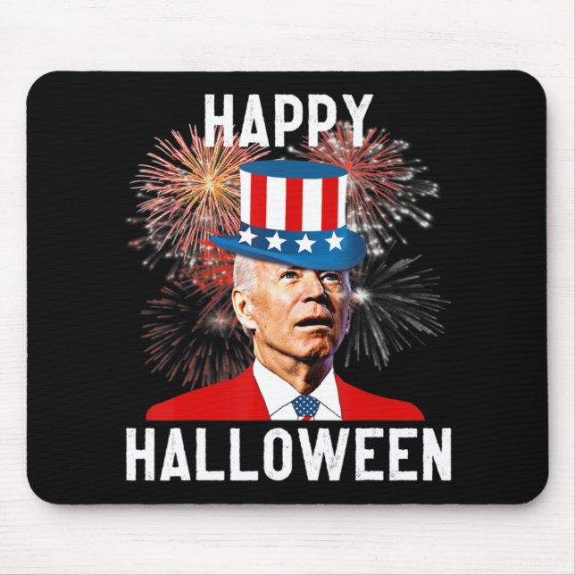 Mousepad Joe Biden Feliz Halloween Para Diversão Em Julho (Frente)