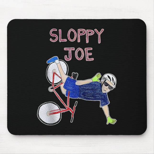 Mousepad Joe Funny Biden Sloppy Joe Biden Funny Usa (Frente)