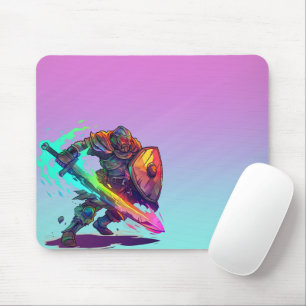 Mousepad Jogador Colorido do Guerreiro