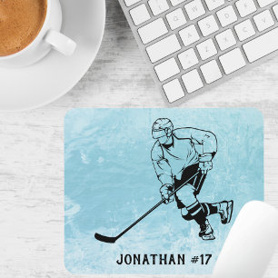 Mousepad Jogador da Equipe de Hóquei em Gelo
