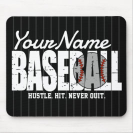 Mousepad Jogador da Equipe Pinstripe do ADD do Baseball Ret