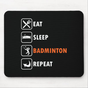 Mousepad Jogador de Badminton - Atleta do Shuttle Comer Sle