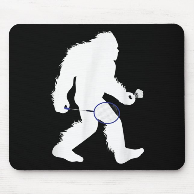 Mousepad Jogador de Badminton do Pé Grande (Frente)