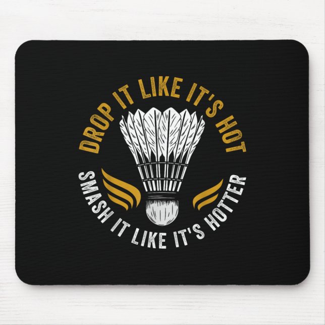 Mousepad Jogador de Badminton do Shuttle (Frente)
