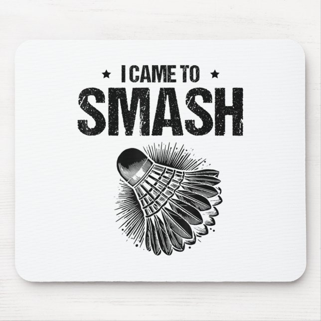 Mousepad Jogador de Badminton Engraçado Design 5 (Frente)