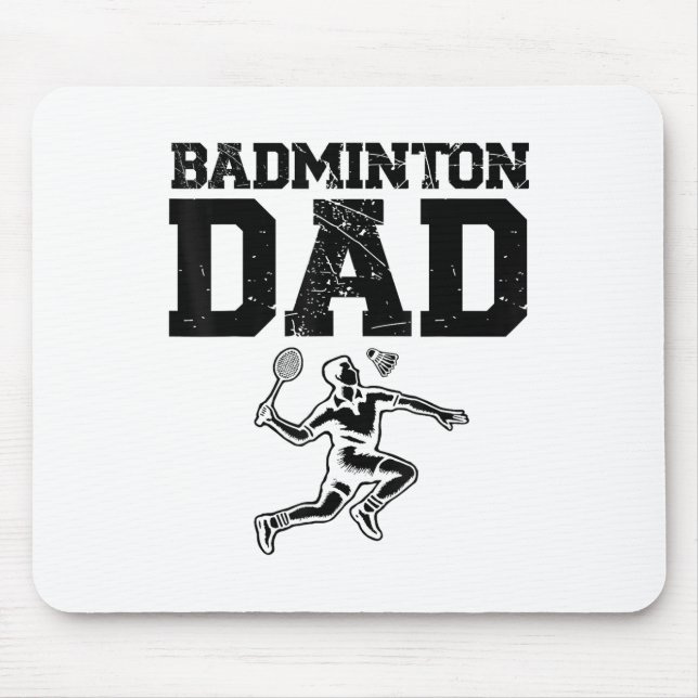Mousepad Jogador de Badminton Engraçado Design 9 (Frente)