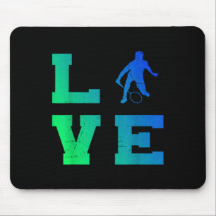 Mousepad Jogador de Badminton Tênis Squash Badminton Mascul
