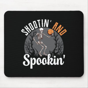 Mousepad Jogador De Basquete De Skeleton E Spookin Ha