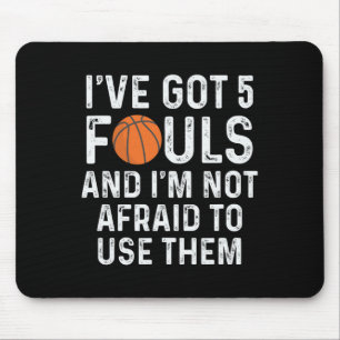 Mousepad Jogador de Basquete Divertido Hoops 5 Foups