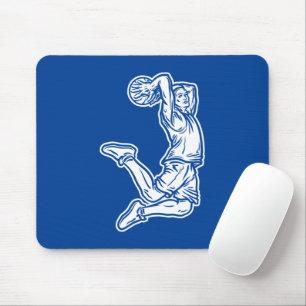 Mousepad Jogador de Basquete Fazendo Design Luz de Slam Dun