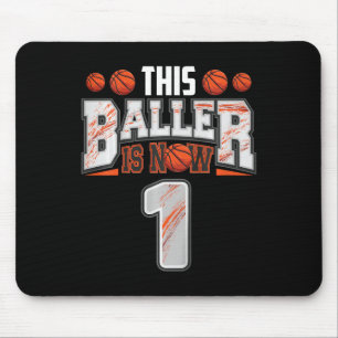 Mousepad Jogador de basquete infantil de 1 ano