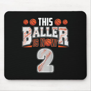 Mousepad Jogador de basquete infantil de 2 anos