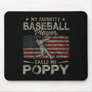 Mousepad Jogador de beisebol favorito me chama de D do pai