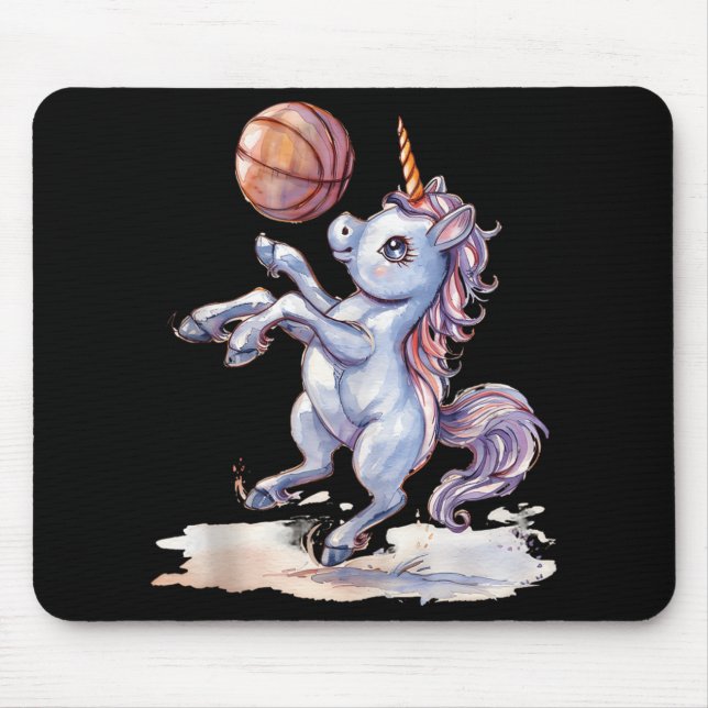 Mousepad Jogador de bola de basquete U, de basquetebol Trab (Frente)