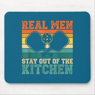 Mousepad Jogador de Cozinha Real Fora Pickleball Fique Humo