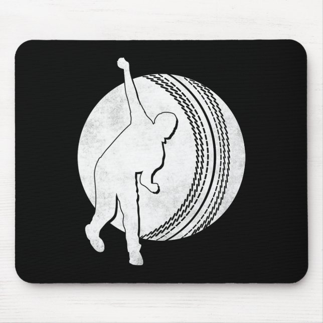 Mousepad Jogador de Críquete 12  (Frente)