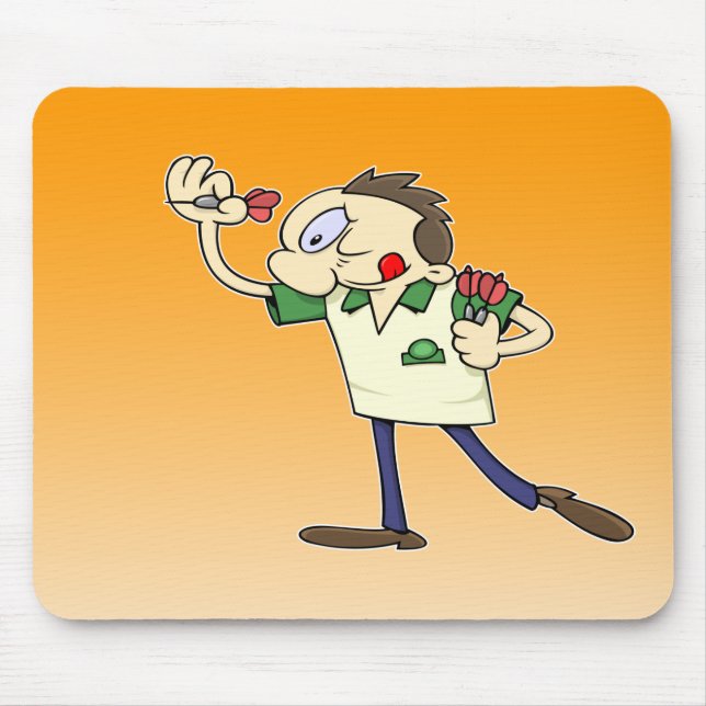 Mousepad Jogador de dardos (Frente)