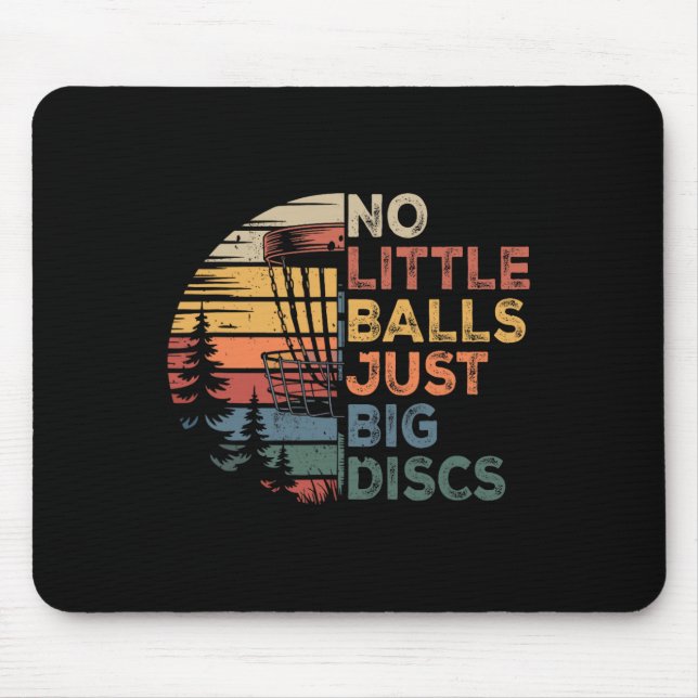 Mousepad Jogador de Disc Golf Sem Discos Pequenos Só Grande (Frente)