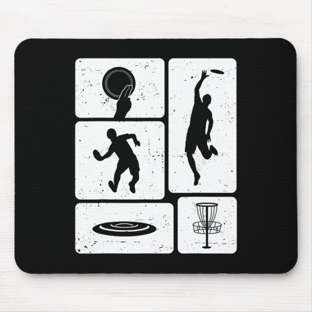 Mousepad Jogador de Disco Golfe Divertido Disco Voador Lega (Frente)