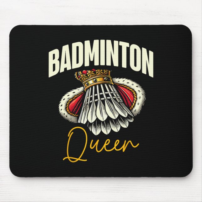 Mousepad Jogador de Dminton Engraçado Design 11 (Frente)