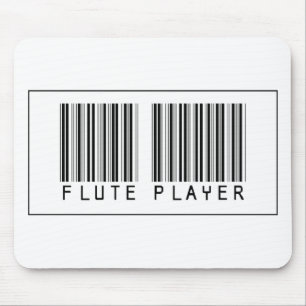 Mousepad Jogador de flauta do código de barras