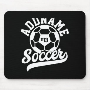 Mousepad Jogador de Futebol Adicionar Nome Equipe de Futebo