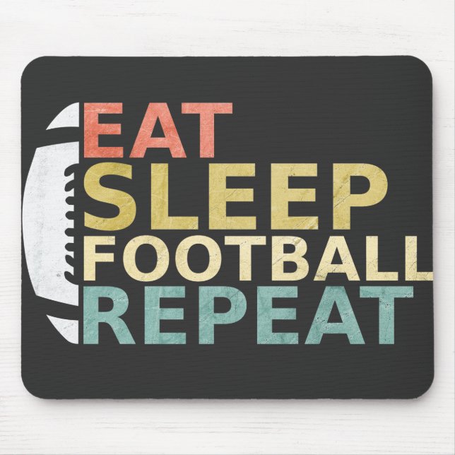 Mousepad Jogador de futebol come futebol (Frente)