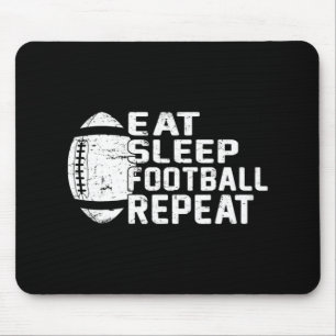 Mousepad Jogador de futebol come no sono futebol repete amo