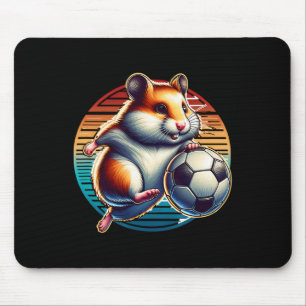 Mousepad Jogador de Futebol de Hamster Cool Byll Campeão Cr