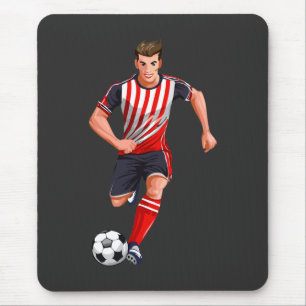Mousepad Jogador de futebol homem