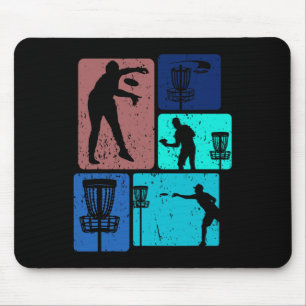 Mousepad Jogador de Golfe de Disco Engraçado Desporto de Di