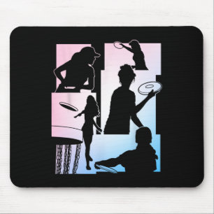 Mousepad Jogador de Golfe de Disco Engraçado Entusiasta de