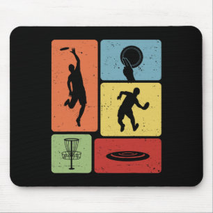 Mousepad Jogador de Golfe de Disco Engraçado Entusiasta de