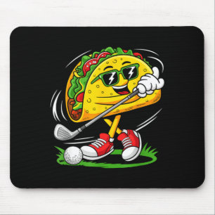 Mousepad Jogador de golfe taco cinco de maio comida de golf