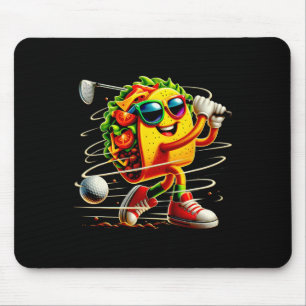 Mousepad Jogador de Golfe Taco Cinco De Mayo Golfer Comida