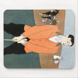 Mousepad Jogador de Golfe Vintage de Edward Penfield.